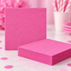 Hot Pink Dinner Napkins 20 Pack